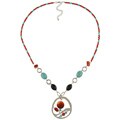 Crystale Silvertone Multi-gemstone Necklace