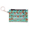 Cotton Canvas Baht Blue Keychain ID Holder (Thailand)