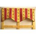 French County Stripe Floral Valance