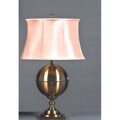 Reflections Antique Satin Brass Table Lamp