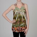 Simply Irresistible Crochet-back Ruched-neck Tank Top