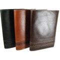 Castello Genova Leather Passport Wallet