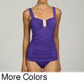 Jantzen Women's Embellished Ruched 1-piece Swimsuit