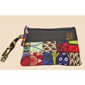 Handmade Patchwork 'Peace' Wristlet (Kenya)