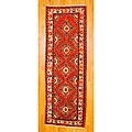 Persian Hand-knotted Red/ Ivory Tribal Hamadan Wool Rug (3'6 x 10'5)