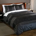 Midnight Rosette 2-piece Twin-size Comforter Set