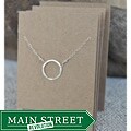 AEB Design Fine Silver Small Ring Necklaces (Pack of 6)