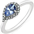10k White Gold Tanzanite and 1/8ct TDW Diamond Ring (I-J, I2-I3)