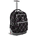 J World 'Sunset' Preppy Purple 19.5-inch Rolling Laptop Backpack