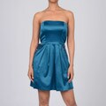 Jump Girl Women's Junior Strapless Teal Dress