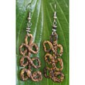 Aluminum and Banana Fiber Infinity Earrings (Kenya)