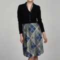 Marc New York Women's Black Cropped Cover Up Sweater