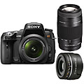 Sony Alpha 580L 16.2MP DSLR Camera with 18-55 SAL75300 and SAL30M28 Lenses