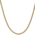 Caribe Gold 14k over Sterling Silver 18-inch Curb Chain Necklace