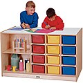 Jonti-Craft Colored Tray Mobile Storage Island