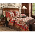Log Cabin Full/ Queen-size Quilt Set