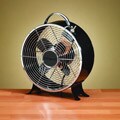 Deco Breeze DBF0599 Black 9-inch Retro Metal Box Fan