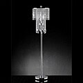 Crystal Rain 3-light Chrome Crystal Floor Lamp