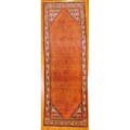 Persian Hand-knotted Rust/ Ivory Tribal Hamadan Wool Rug (4' x 12'6)