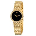 Movado Women's Stainless Steel Case and Bracelet Black Dial Watch
