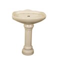 Ceramic 22-inch Biscuit Pedestal Sink