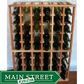 Architectural Elements Redwood 54-bottle Wine Rack