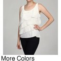 Isabella Rodriguez Women's Layered Ruffle Sleeveless Top