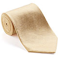 Platinum Ties Men's 'Gold Rush' Geometric-print Tie