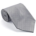 Platinum Ties Men's 'Smooth Silver' Shadow Stripe Tie