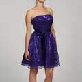 Hailey Logan Junior's Strapless Sequin Party Evening Dress