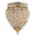 Garland 2-light Gold and Silver Leaf Flush-mount Light