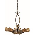 Bali Tropical Bronze 3-light Pendant
