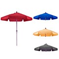 PHAT TOMMY Aluminum 7.5 Foot Patio Market Umbrella with Crank and Tilt