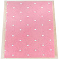 Set of 10 Lokta Paper Pink Polka Dots Note Cards (Nepal)