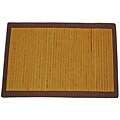 Asian Hand-woven Light Natural Bamboo Rug (2' x 4')