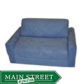 Fun Furnishings Blue Micro Suede Sofa