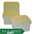 Fun Furnishings Sage Green Cloud Chair and Ottoman Set