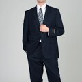 Adolfo Men's Navy 2-button Suit