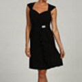 R&M Richards Women's Twist Shoulder ITY Dress