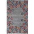 Silk rug information Hand-tufted Wool and Art Silk Rug (5' X 8')