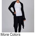 Elan Women's Ruffled Wrap Cardigan