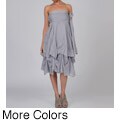 Elan Women's Cotton Convertible Adjustable Bottom Bustle Ballon Skirt