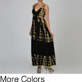 Elan Women's Tie-dye Criss-cross back Max Dress
