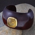 Wood Autumn Divine Cuff Bracelet (India)