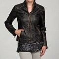 Big Chill Women's Gold Black Stitch Detail Jacket