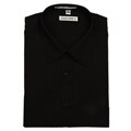Armando Men's Black Convertible Cuff Dress Shirt