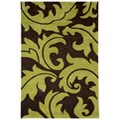 Hand-tufted Alcoda Green Wool Rug (8' X 11')