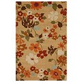 Hand-tufted Tazza Picked Beige Wool Rug (2' x 3')