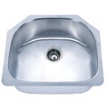 D-Shaped Undermount Stainless Steel Single Sink