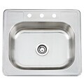 Topmount Stainless Steel Single Bowl Sink